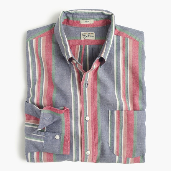J. Crew Other - New J.Crew Indian Madras Slim Shirt Long Sleeve